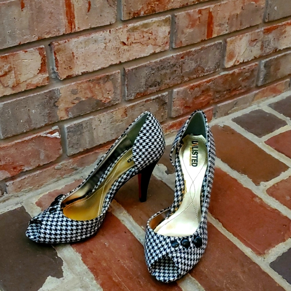 Houndsooth Heels